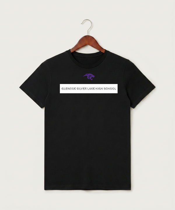 Glencoe Silver Lake High School Athletics - Black T-Shirt - Full Front