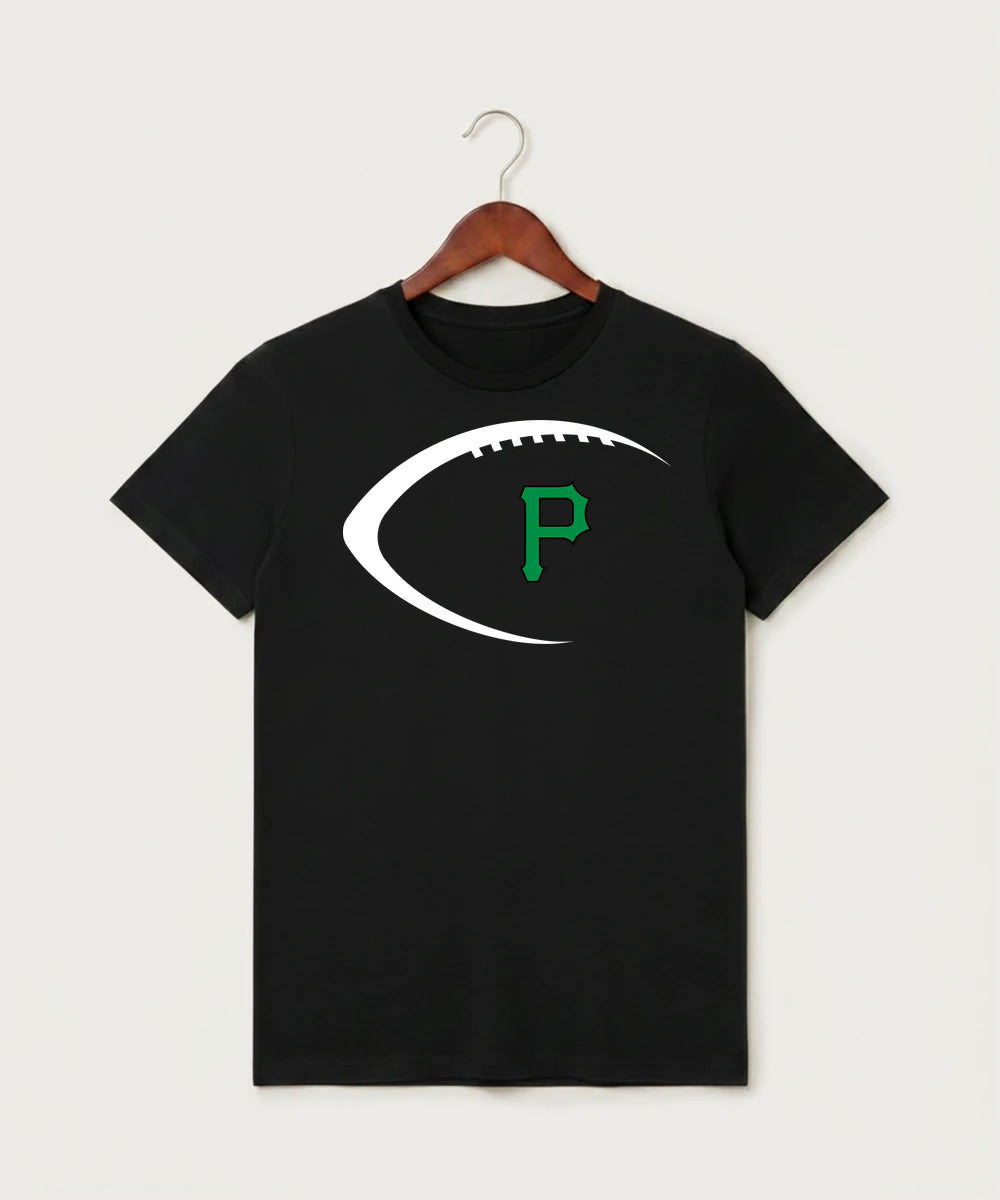 Pipestone Area High School Football (Boys) - Black T-Shirt - Full Front