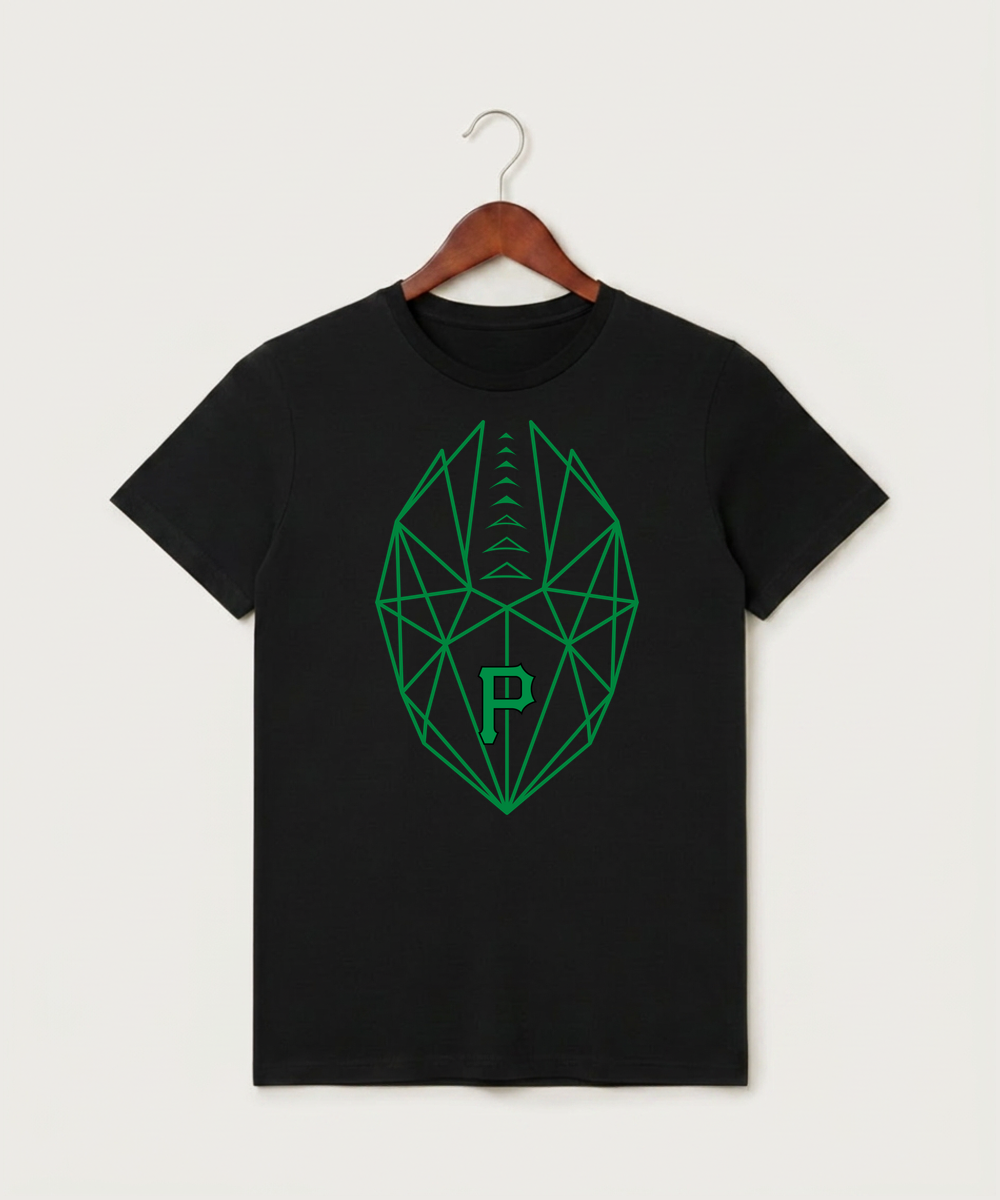 Pipestone Area High School Football (Boys) - Black T-Shirt - Full Front