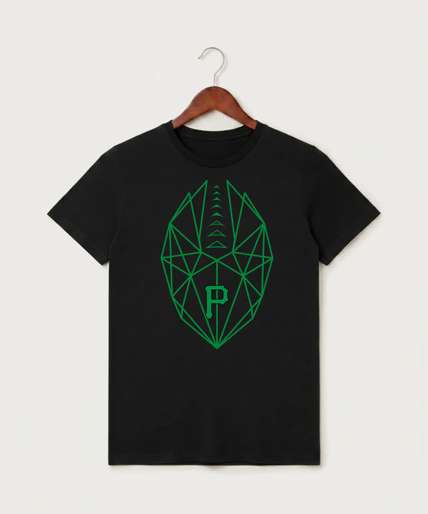 Pipestone Area High School Football (Boys) - Black T-Shirt - Full Front
