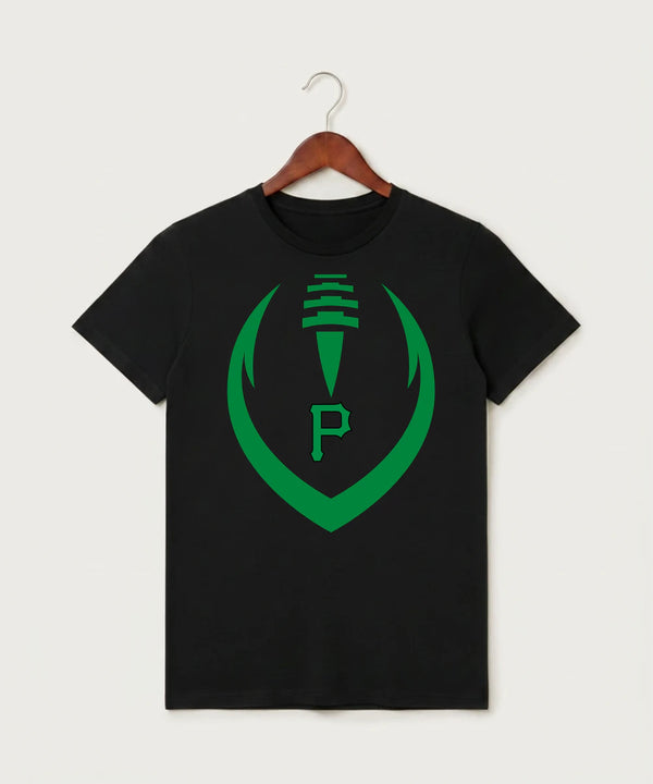 Pipestone Area High School Football (Boys) - Black T-Shirt - Full Front