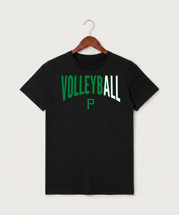 Pipestone Area High School Volleyball (Girls) - Black T-Shirt - Full Front