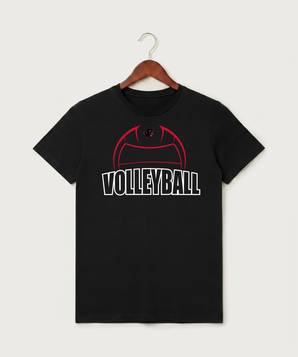 Tracy-Milroy-Balaton High School Volleyball (Girls) - Black T-Shirt - Full Front