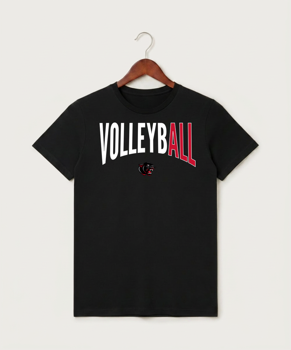 Tracy-Milroy-Balaton High School Volleyball (Girls) - Black T-Shirt - Full Front