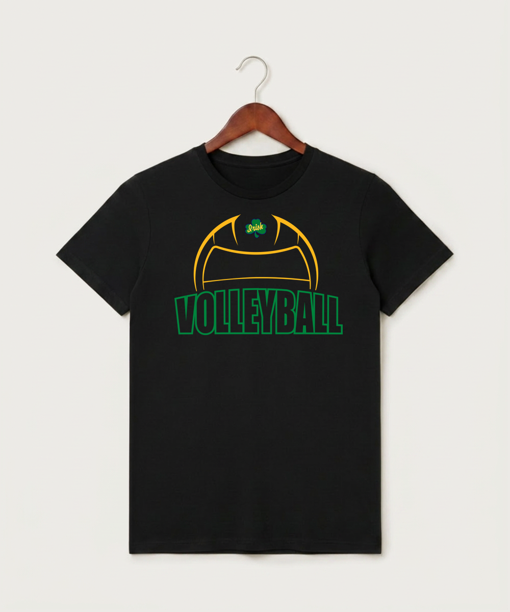 Rosemount High School Volleyball (Girls) - Black T-Shirt - Full Front