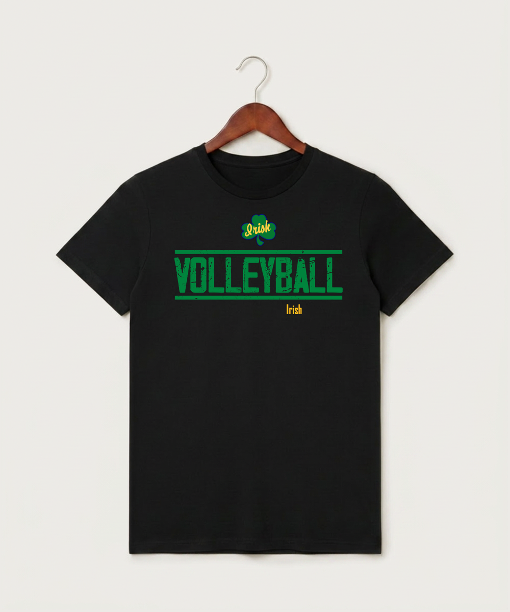 Rosemount High School Volleyball (Girls) - Black T-Shirt - Full Front