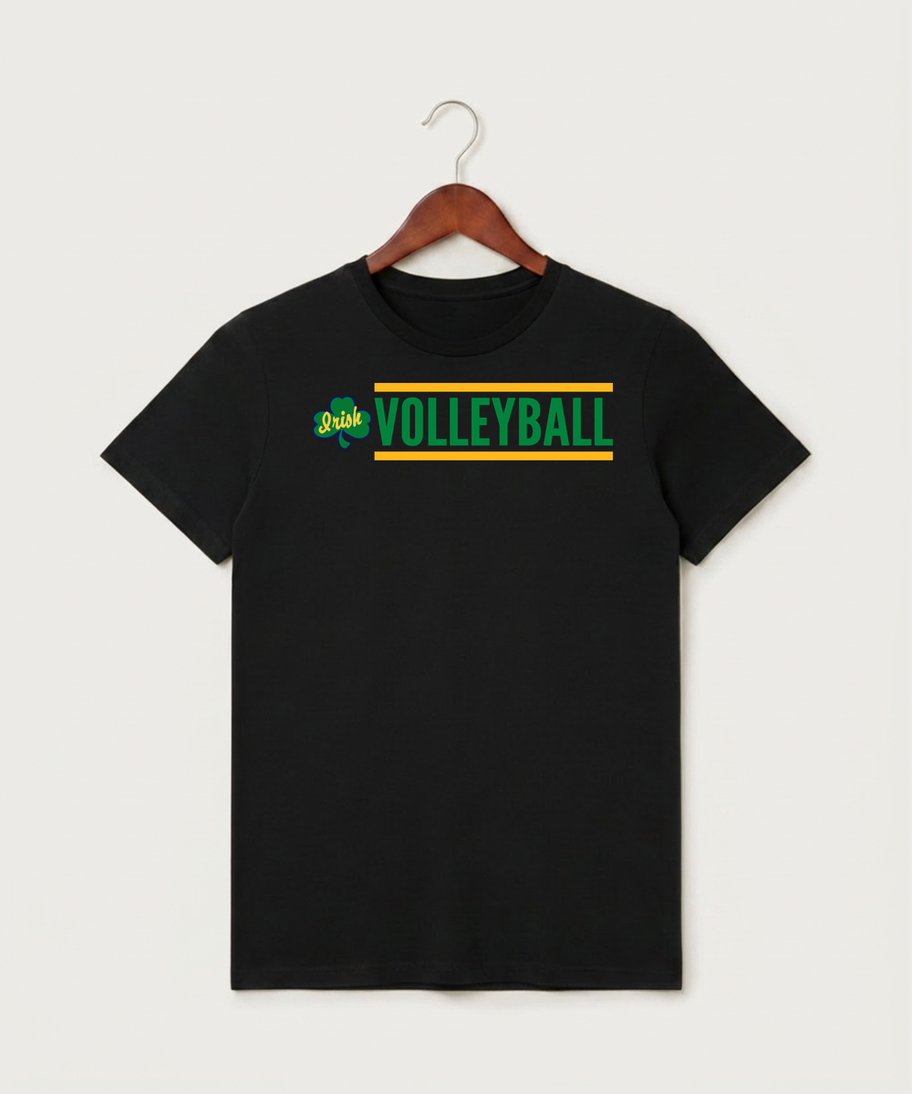 Rosemount High School Volleyball (Girls) - Black T-Shirt - Full Front