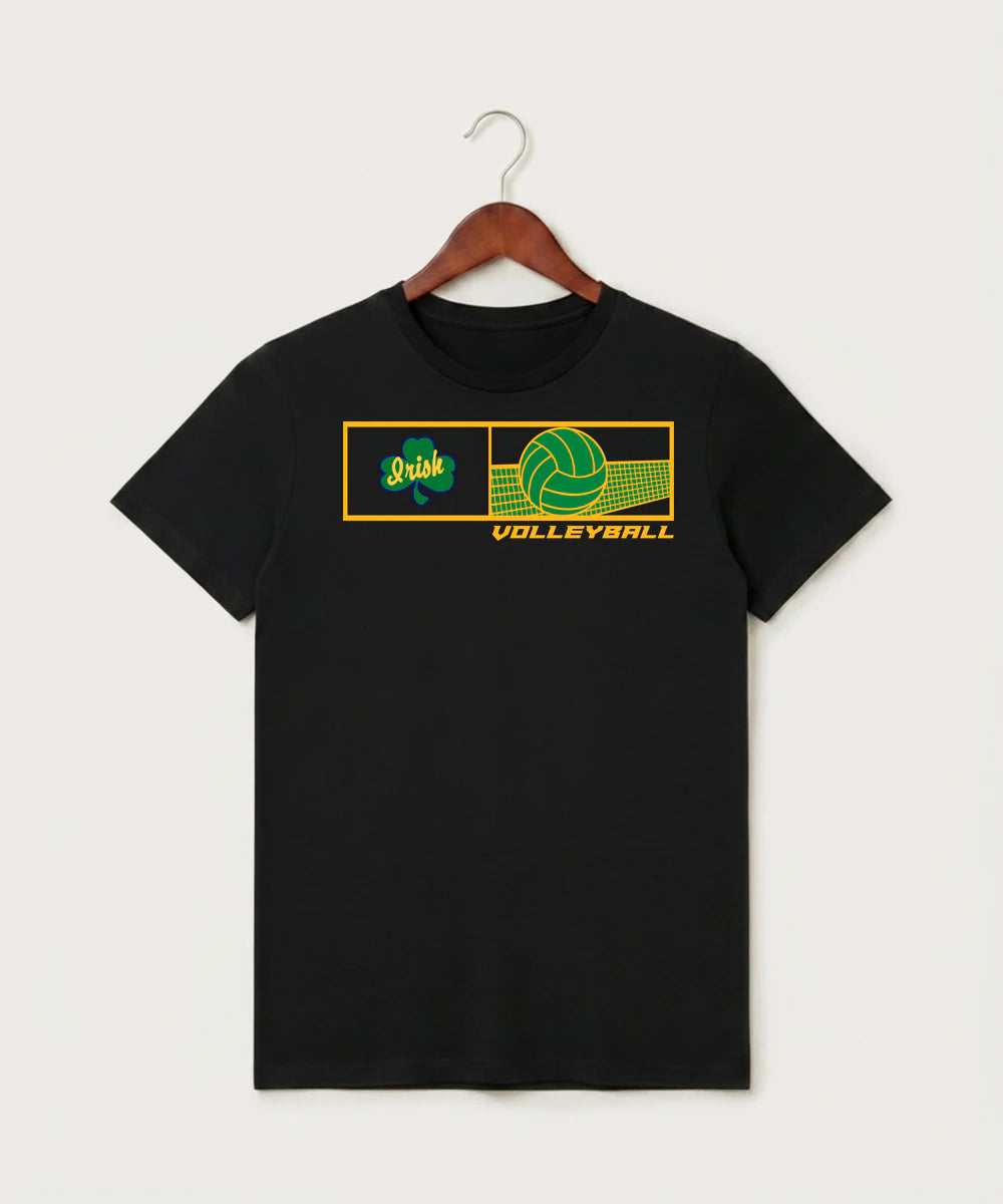 Rosemount High School Volleyball (Girls) - Black T-Shirt - Full Front