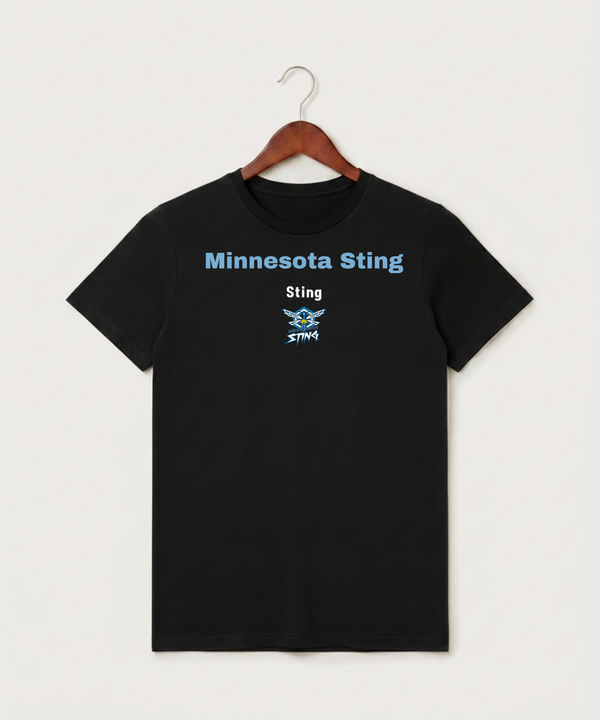 Minnesota Sting Athletics - Black T-Shirt - Full Front