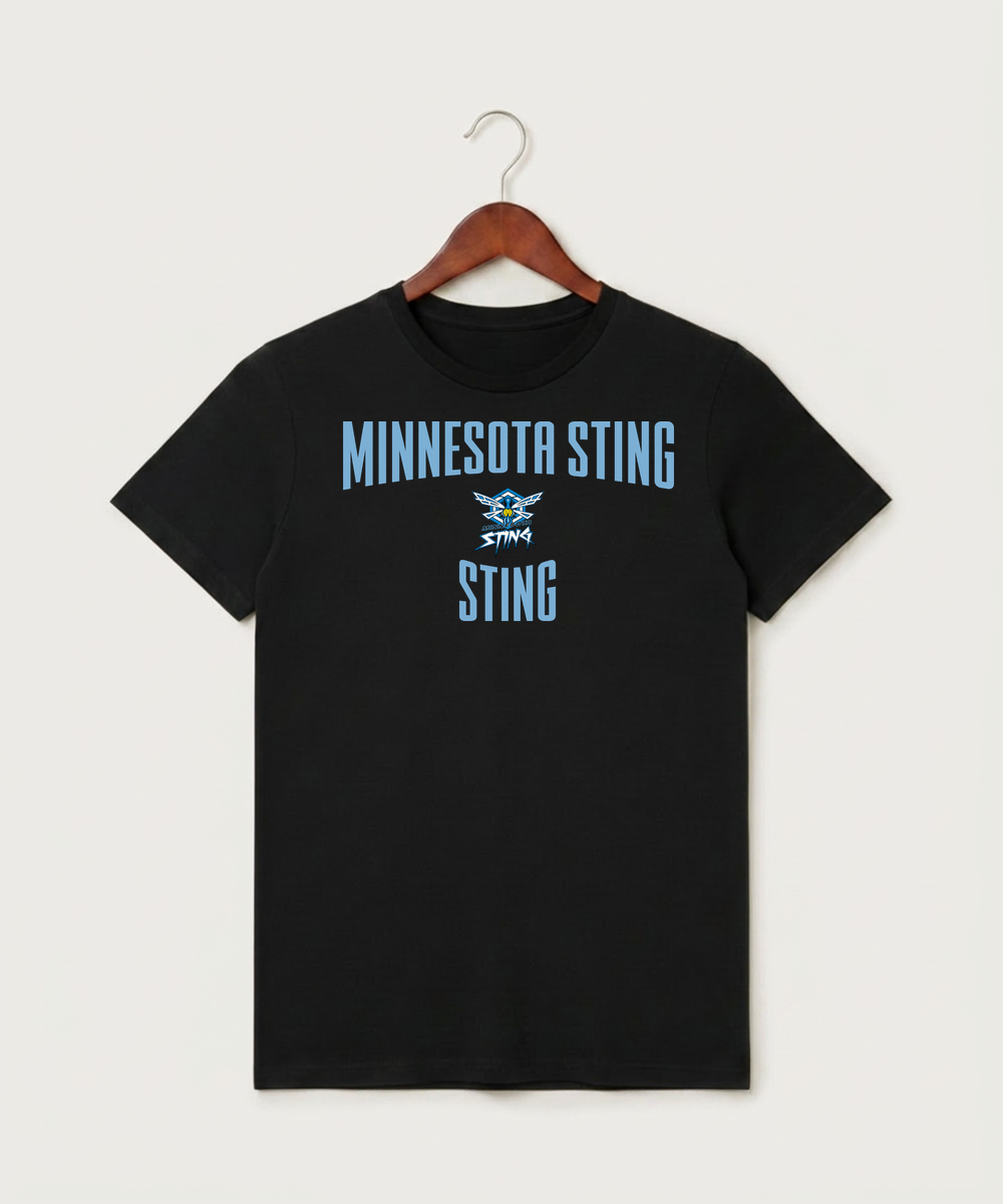 Minnesota Sting Athletics - Black T-Shirt - Full Front
