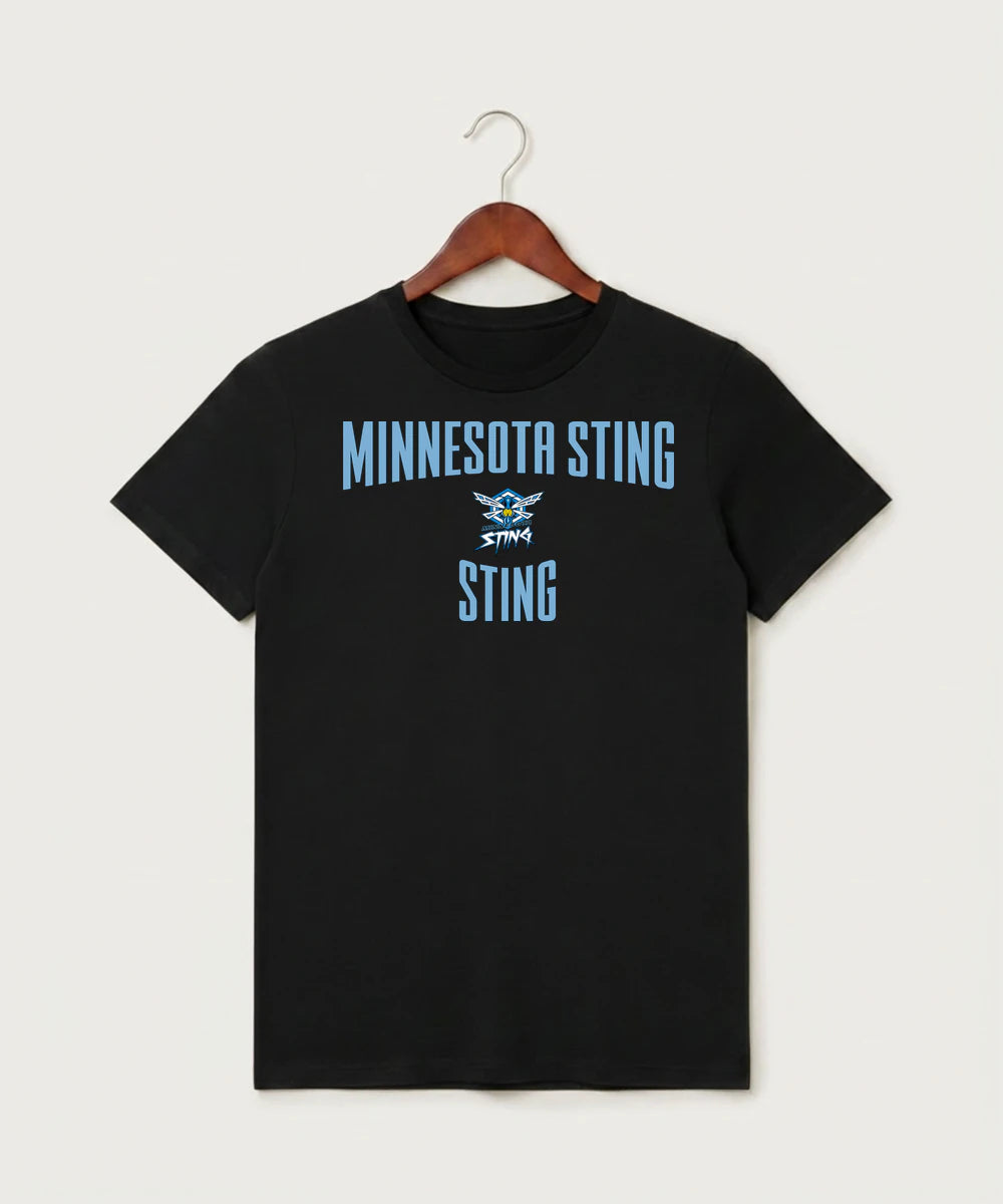 Minnesota Sting Athletics - Black T-Shirt - Full Front