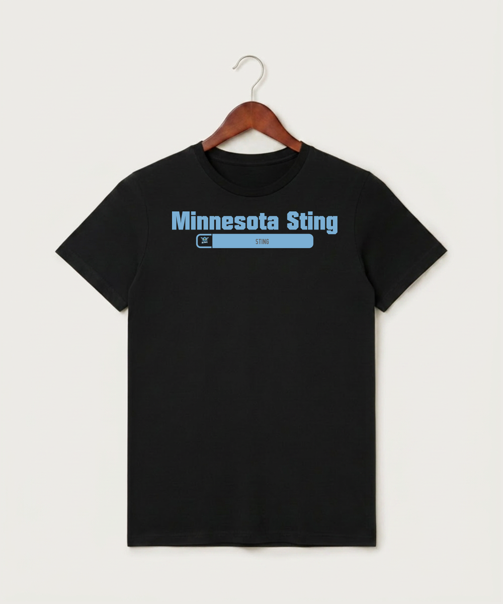 Minnesota Sting Athletics - Black T-Shirt - Full Front