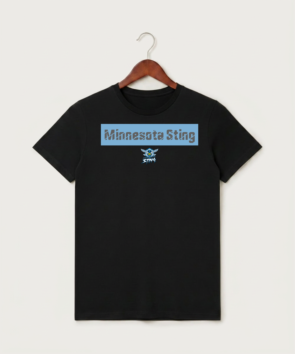 Minnesota Sting Athletics - Black T-Shirt - Full Front
