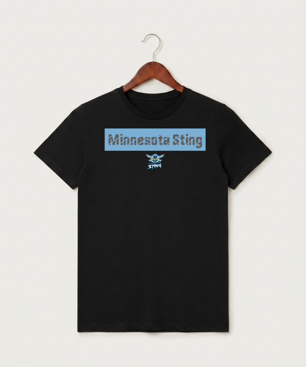 Minnesota Sting Athletics - Black T-Shirt - Full Front