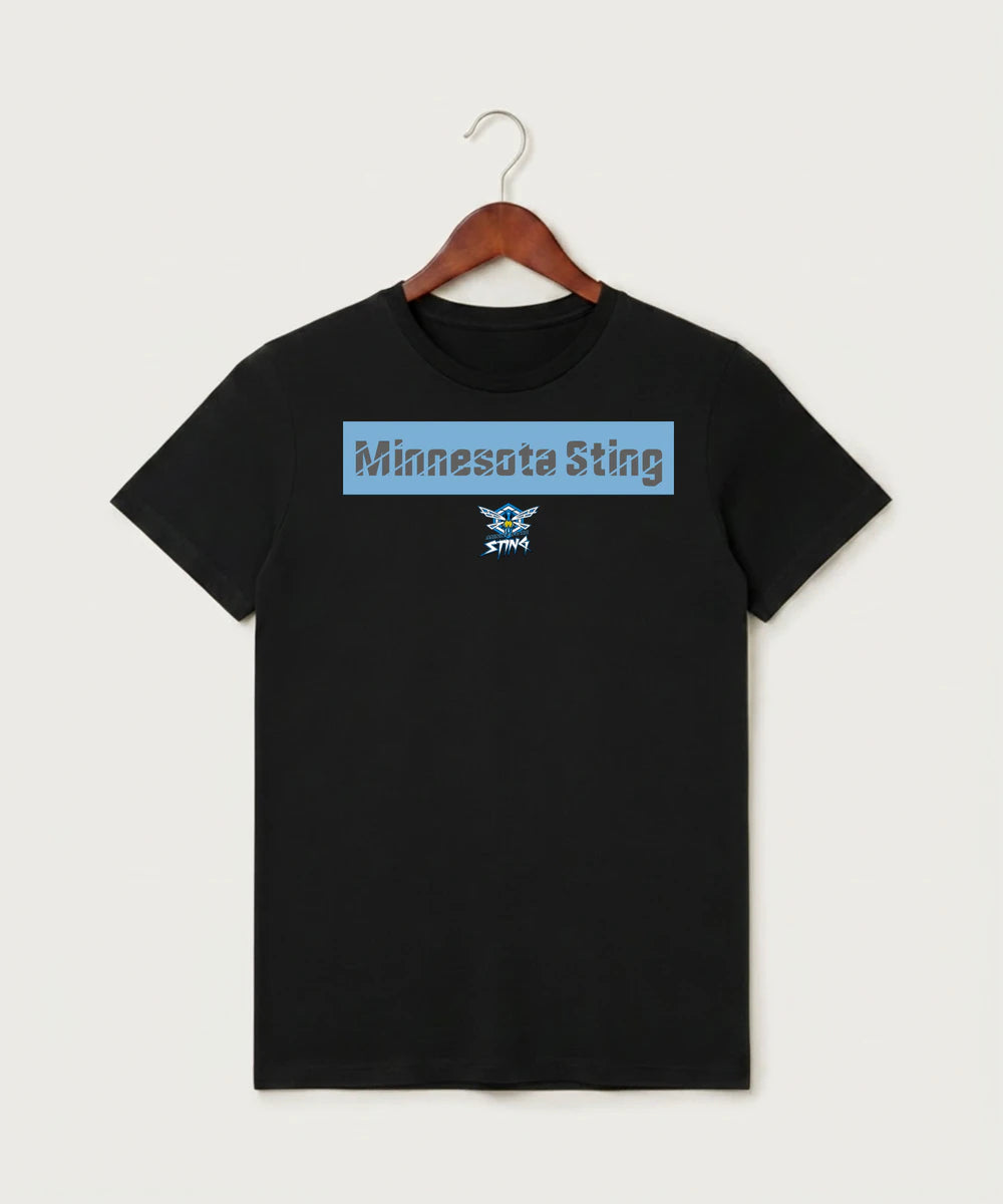 Minnesota Sting Athletics - Black T-Shirt - Full Front