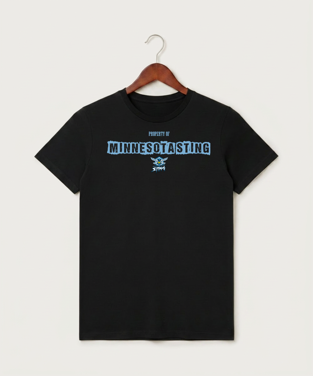 Minnesota Sting Athletics - Black T-Shirt - Full Front