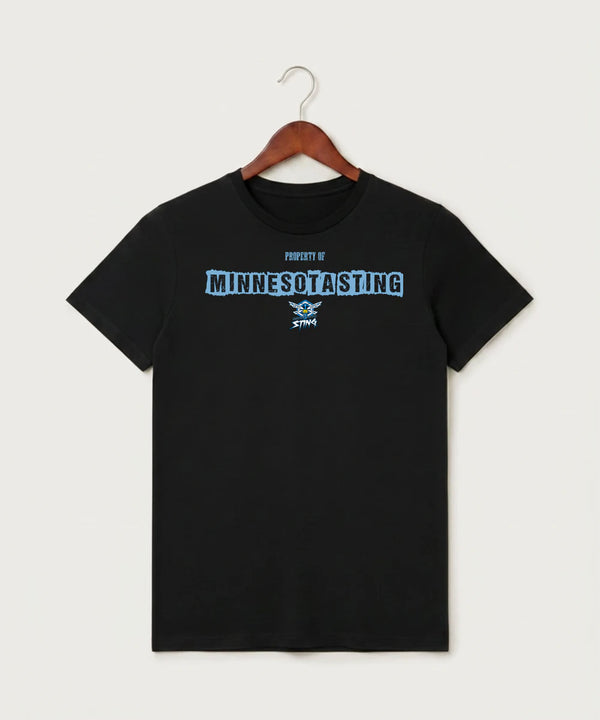 Minnesota Sting Athletics - Black T-Shirt - Full Front