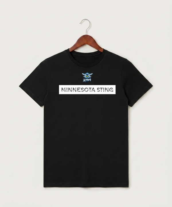 Minnesota Sting Athletics - Black T-Shirt - Full Front