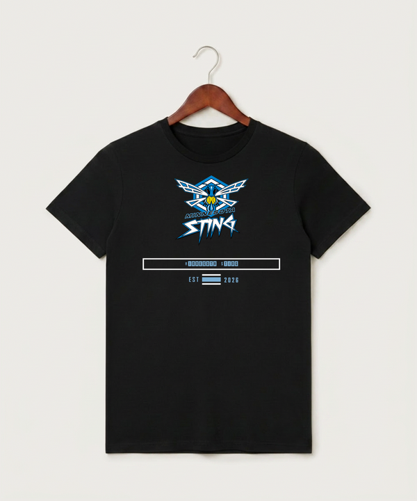 Minnesota Sting Athletics - Black T-Shirt - Full Front