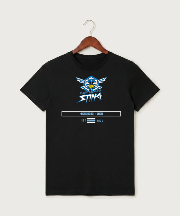 Minnesota Sting Athletics - Black T-Shirt - Full Front