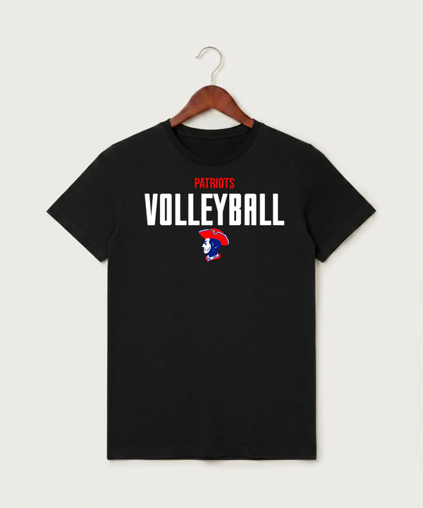 Hills-Beaver Creek High School Volleyball (Girls) - Black T-Shirt - Full Front