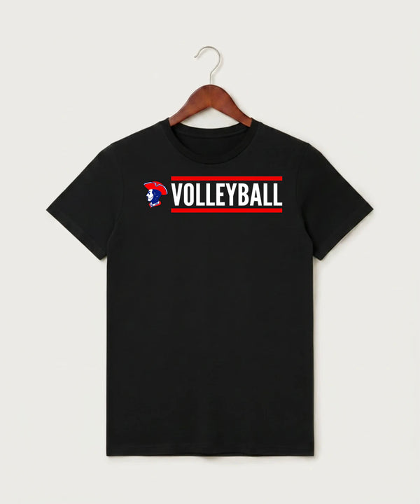 Hills-Beaver Creek High School Volleyball (Girls) - Black T-Shirt - Full Front