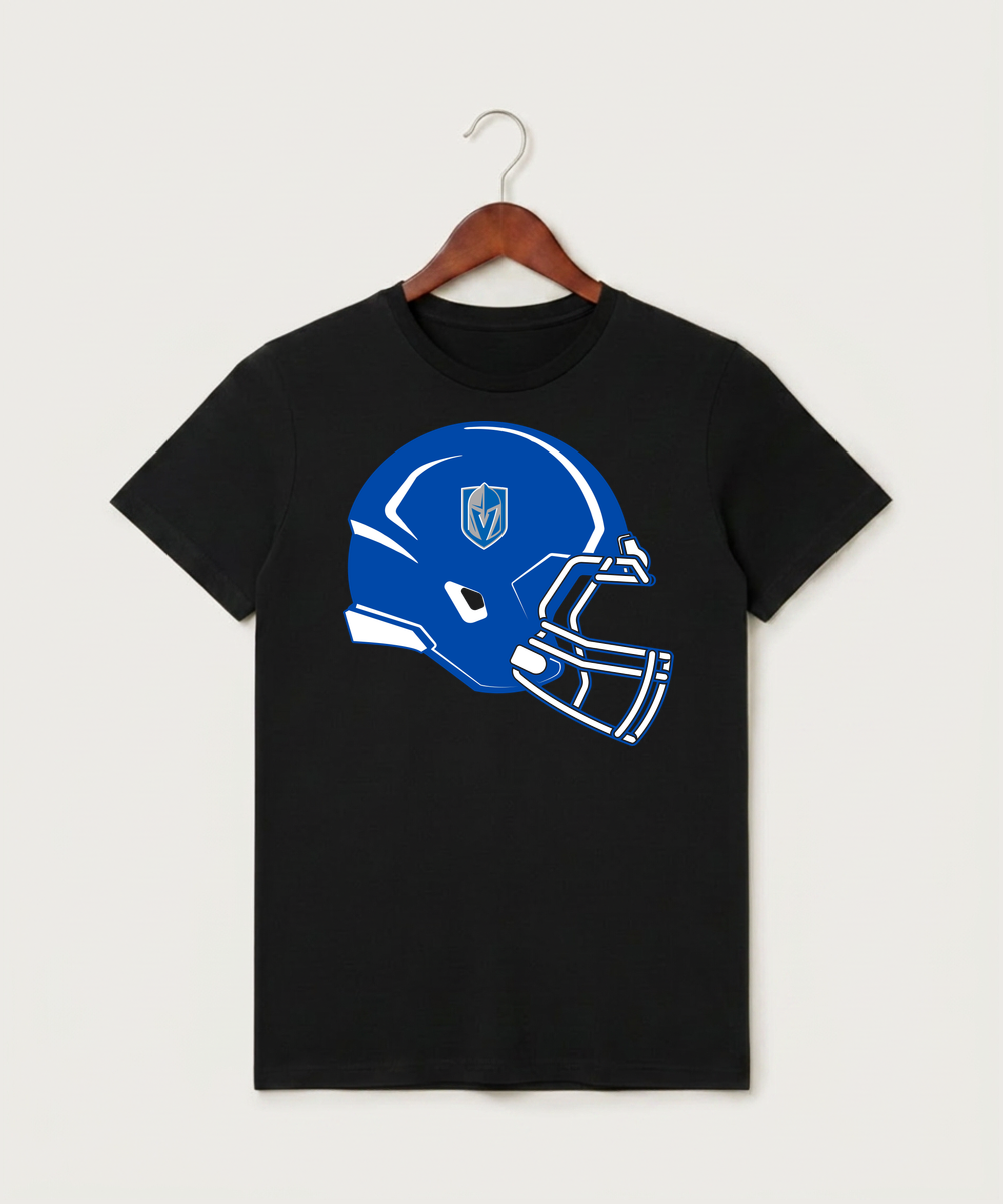 Lake Crystal-Welcome-Memorial High School Football (Boys) - Black T-Shirt - Full Front