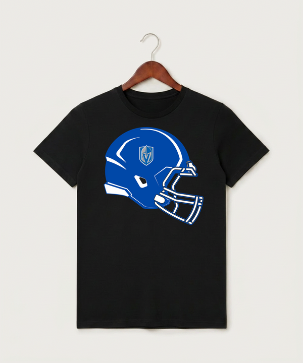 Lake Crystal-Welcome-Memorial High School Football (Boys) - Black T-Shirt - Full Front