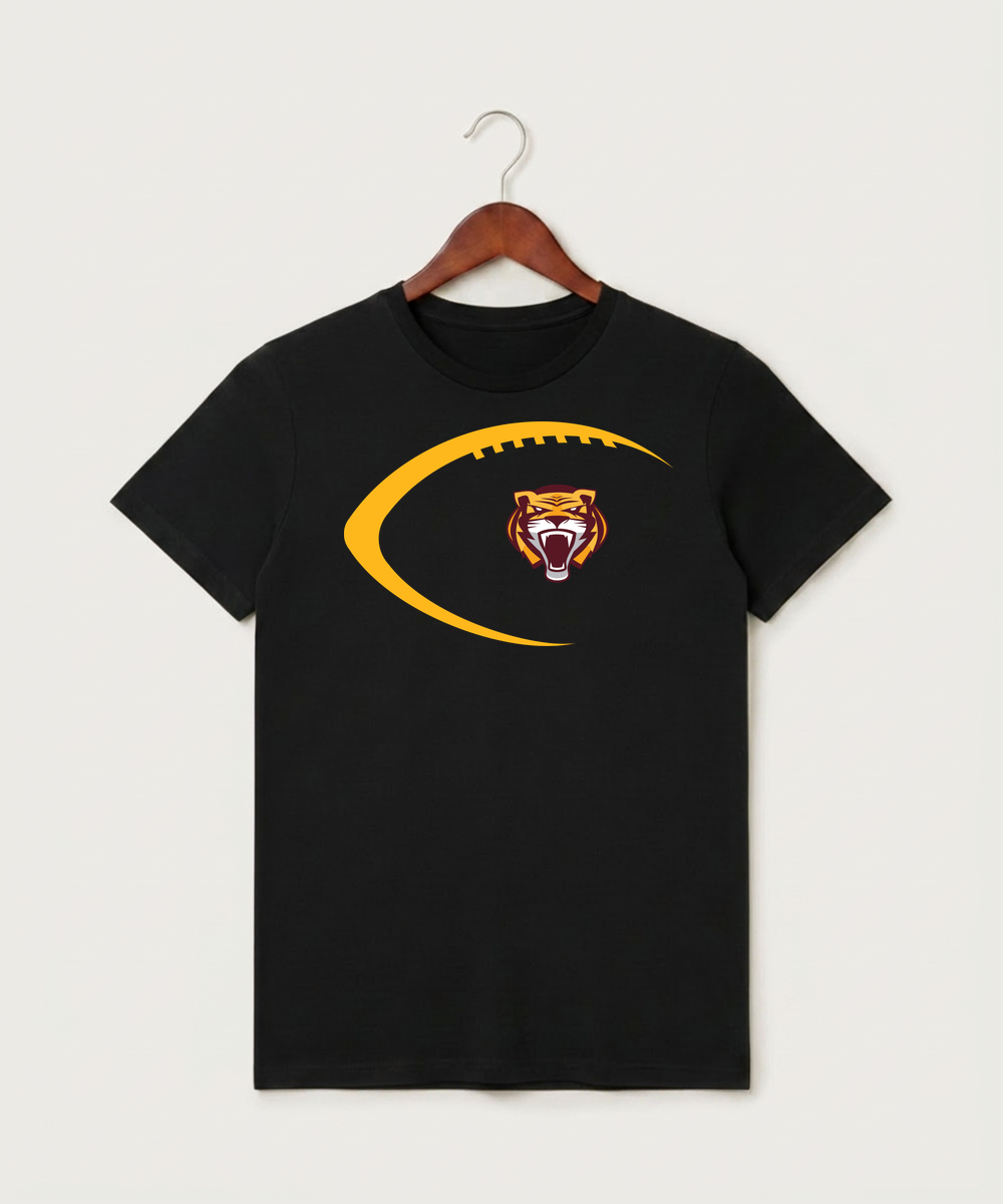 Stewartville High School Football (Boys) - Black T-Shirt - Full Front