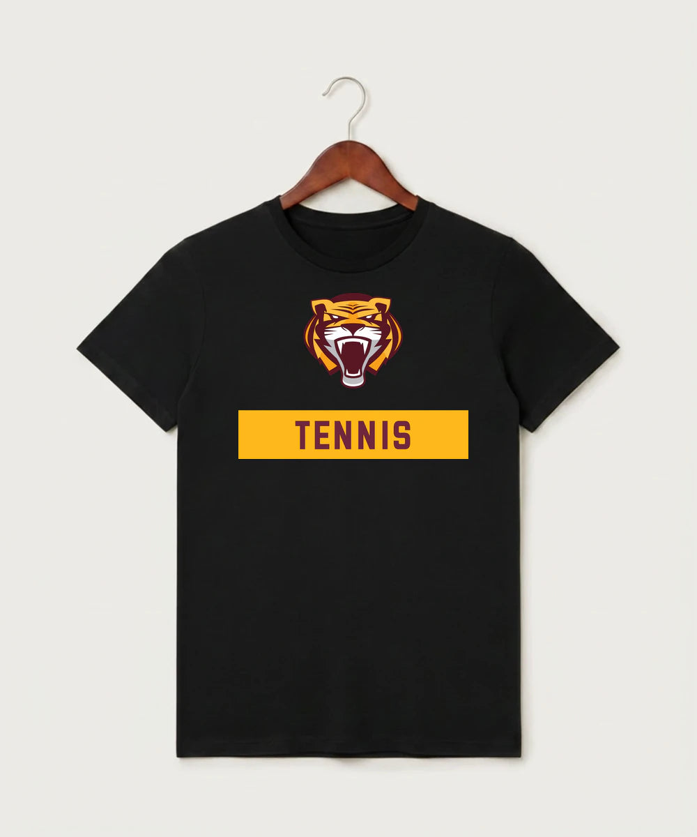 Stewartville High School Tennis (Coed) - Black T-Shirt - Full Front