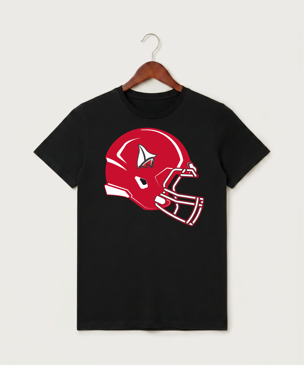 Detroit Lakes Community High School Football (Boys) - Black T-Shirt - Full Front