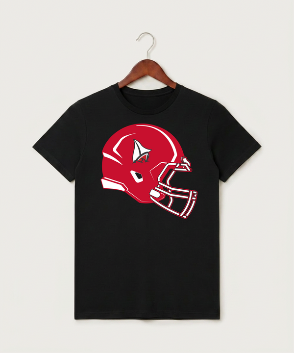 Detroit Lakes Community High School Football (Boys) - Black T-Shirt - Full Front