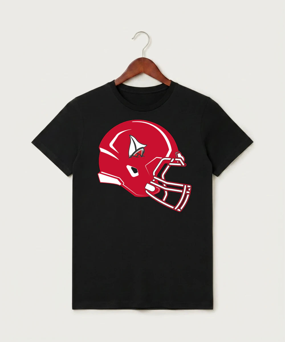 Detroit Lakes Community High School Football (Boys) - Black T-Shirt - Full Front