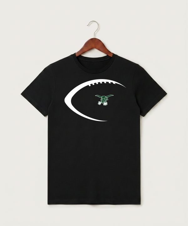 West Fargo High School Football (Boys) - Black T-Shirt - Full Front
