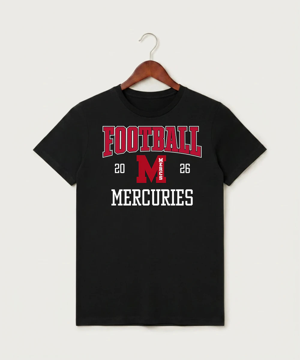 Mcgregor High School Football (Boys) - Black T-Shirt - Full Front