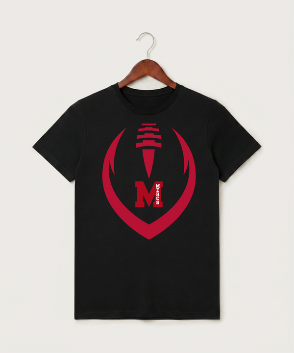 Mcgregor High School Football (Boys) - Black T-Shirt - Full Front