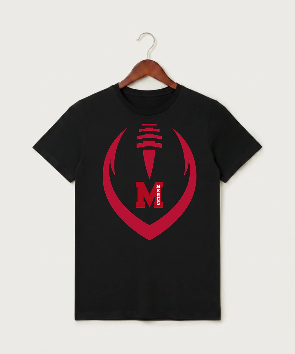 Mcgregor High School Football (Boys) - Black T-Shirt - Full Front