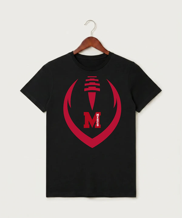Mcgregor High School Football (Boys) - Black T-Shirt - Full Front