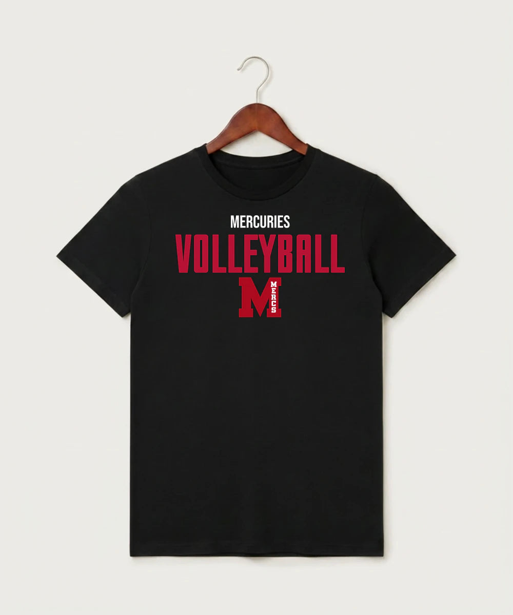 Mcgregor High School Volleyball (Girls) - Black T-Shirt - Full Front