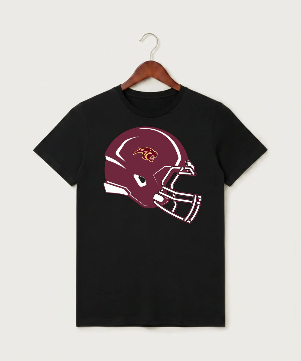 Pine Island High School Football (Boys) - Black T-Shirt - Full Front