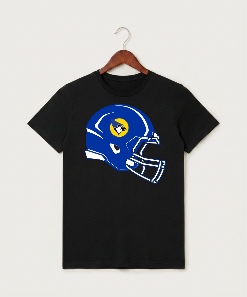 Waseca High School Football (Boys) - Black T-Shirt - Full Front