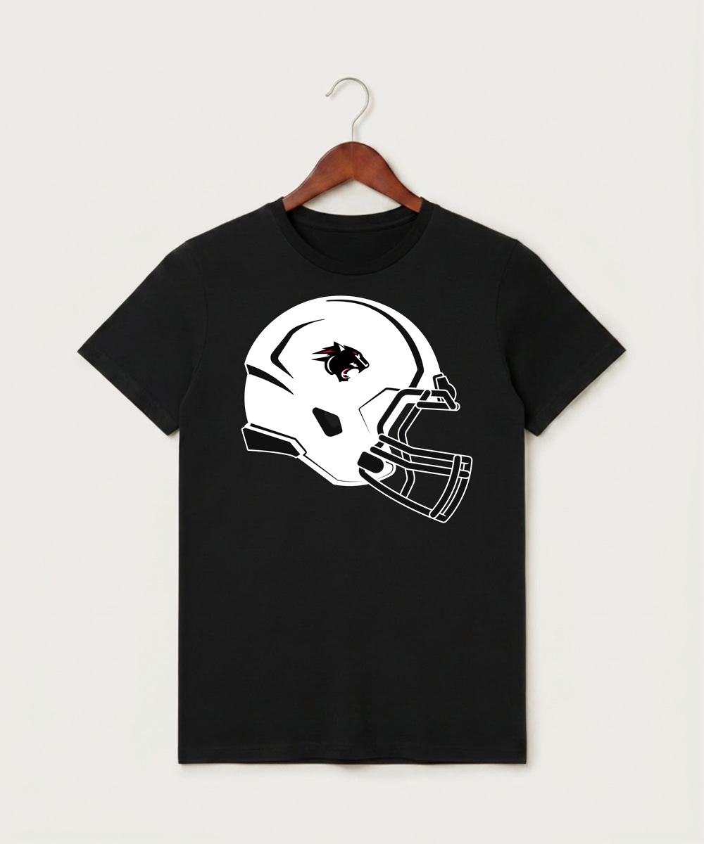 Nrheg Panthers High School Football (Boys) - Black T-Shirt - Full Front