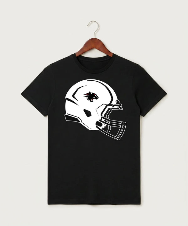Nrheg Panthers High School Football (Boys) - Black T-Shirt - Full Front