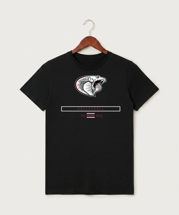 Triton High School Volleyball (Girls) - Black T-Shirt - Full Front