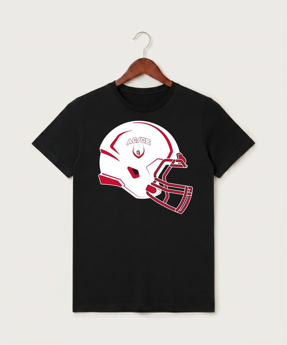 Alden-Conger-Glenville Emmons High School Football (Boys) - Black T-Shirt - Full Front
