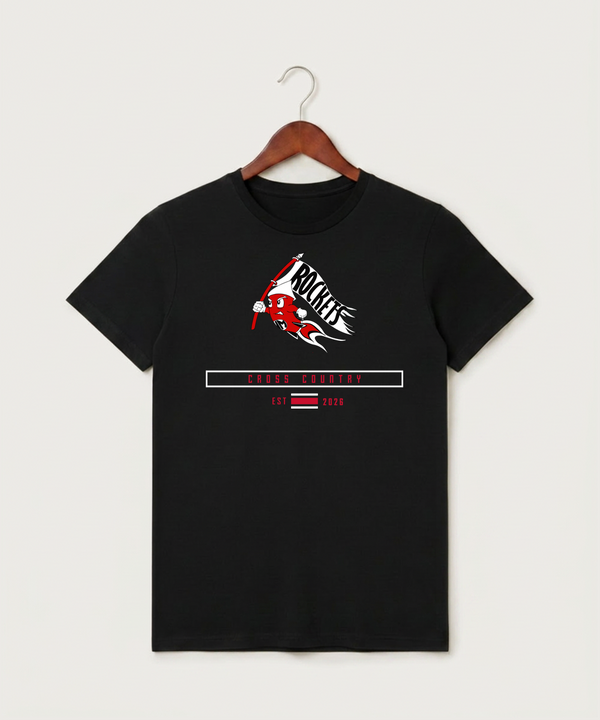 John Marshall High School Cross Country (Coed) - Black T-Shirt - Full Front