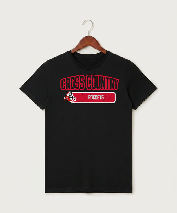 John Marshall High School Cross Country (Coed) - Black T-Shirt - Full Front