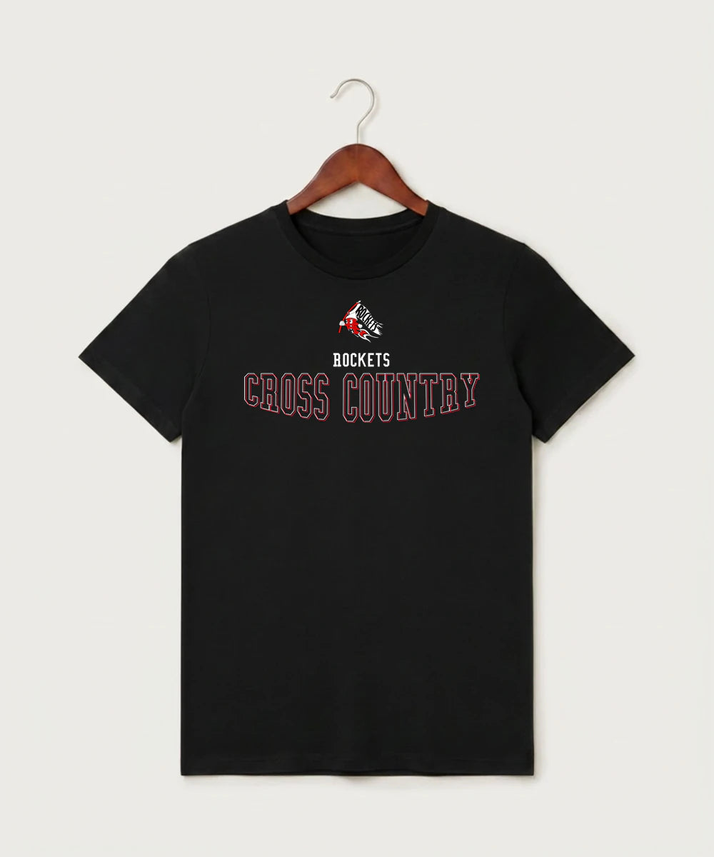 John Marshall High School Cross Country (Coed) - Black T-Shirt - Full Front