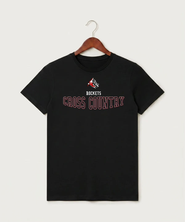 John Marshall High School Cross Country (Coed) - Black T-Shirt - Full Front