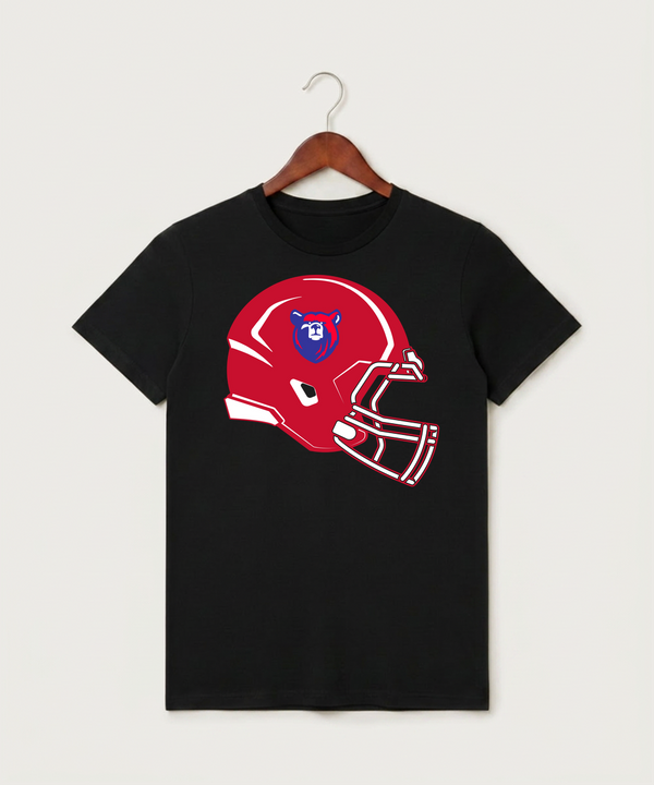 Bertha Hewitt High School Football (Boys) - Black T-Shirt - Full Front